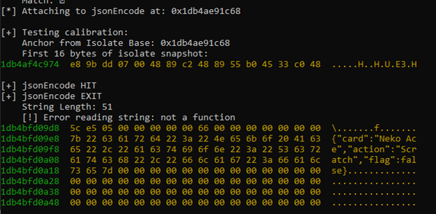 jsonEncode Dump