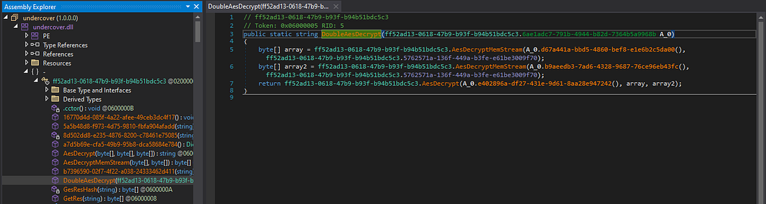 AES key breakpoint screenshot